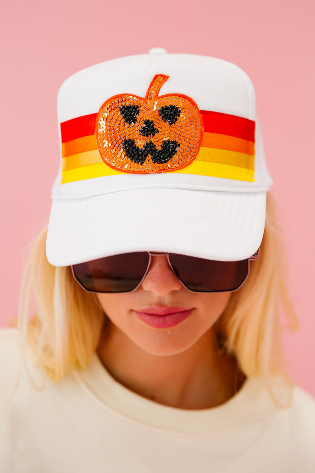 PUMPKIN TRUCKER HAT