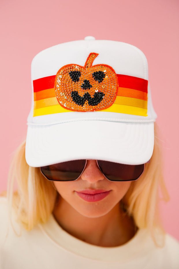 PUMPKIN TRUCKER HAT